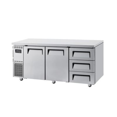 Turbo Air Undercounter 2 Door / 3 Drawer Chiller - 1800mm wide     KUR18-3D-3-N(HC)