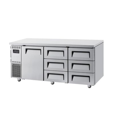 Turbo Air  Undercounter 1 Door / 6 Drawer Chiller - 1800mm wide      KUR18-3D-6-N(HC)