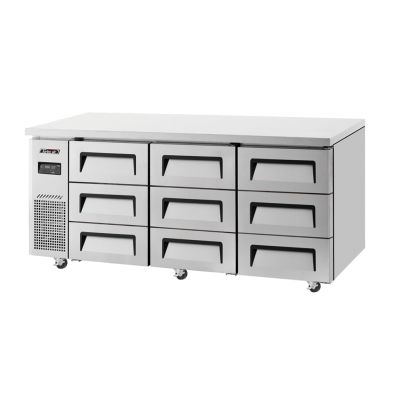 Turbo AirUndercounter 9 Drawer Chiller - 1800mm wide    KUR18-3D-9-N(HC)