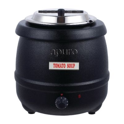  Apuro Black Soup Kettle 10Ltr L715-A