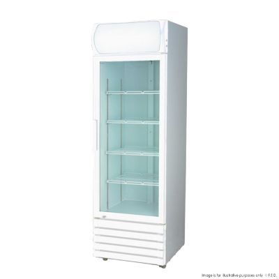 F.E.D. Thermaster 370L Single Glass Door Colourbond Upright Drink Fridge LG-370P