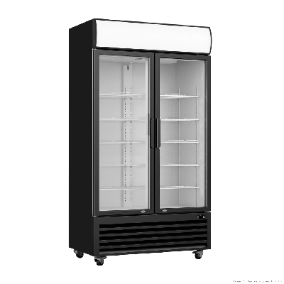 F.E.D Thermaster LG-730BP Two Glass Door Colourbond Upright Drink Fridge 