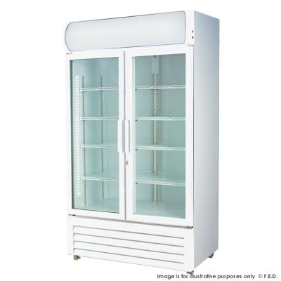 F.E.D. LG-730GE Two Glass Door Colourbond Upright Drink Fridge