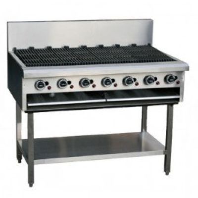 LKKCG12 7 Burner Gas Char Grill - 1200mm