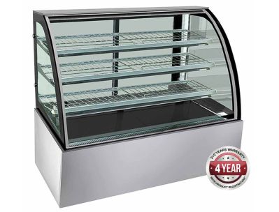 F.E.D. Bonvue SL860 Chilled Curved Glass Food Display - 1800mm