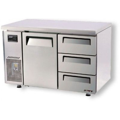 Turbo Air KUR12-3D-3(HC) Drawer Under Counter Side Prep Table Refrigerator