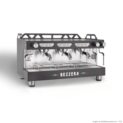 F.E.D BEZZERA -MODADE3B MODA DE 3 Group Espresso Machine Black 