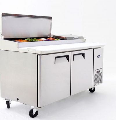 Atosa MPF8202 Double Door Pizza Prep Table Refrigerator 1702mm