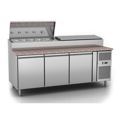 EXQUISITE MTC360H Sandwich Pizza Prep Bench Fridge