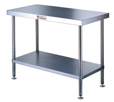 Simply Stainless SS01.9.1800 Work Bench With Under Shelf (900 Series)