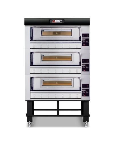 Moretti Forni COMP P110G A/3/S Triple Deck Gas Deck Oven on Stand