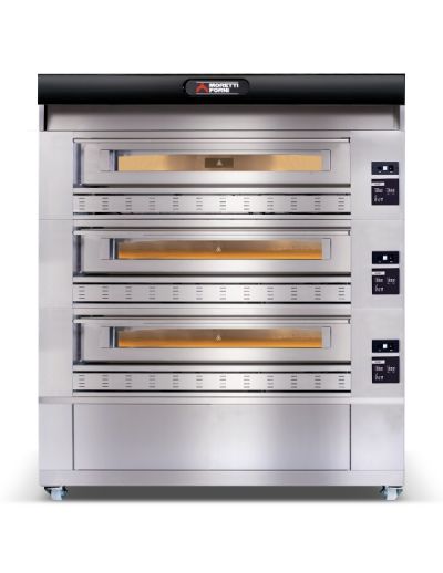 Moretti Forni COMP P150G A/3 Triple Deck Gas Deck Oven on Stand