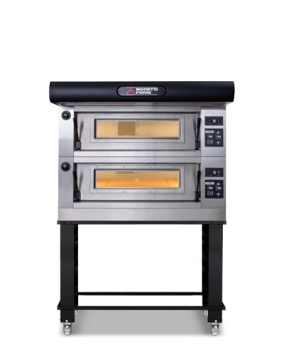 Moretti Forni COMP P80E 2A/S Double Deck Baking Oven on Stand