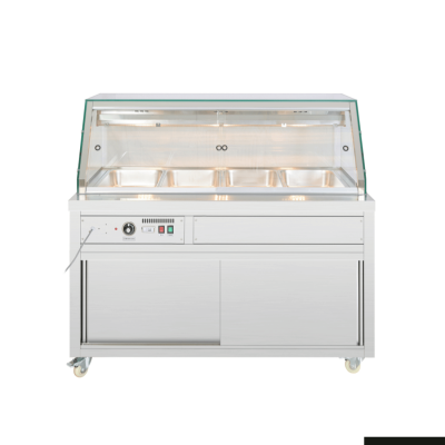 F.E.D Thermaster Wet and Dry Bain Marie Display 4x1/1 GN Pans PG150FE-XG