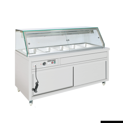 F.E.D Thermaster PG180FE-XG Wet and Dry Bain Marie Display 5x1/1 GN Pans 