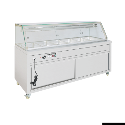 F.E.D Thermaster Wet and Dry Bain Marie Display 6x1/1 GN Pans PG210FE-XG