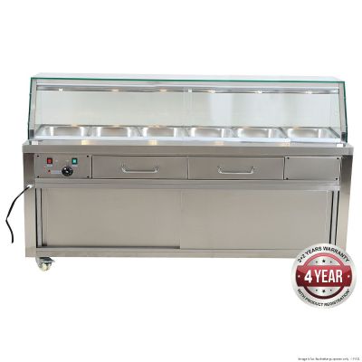 F.E.D. Thermaster Heated Bain Marie Food Display - PG210FE-YG