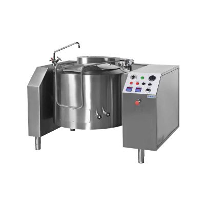 Baratta PGRM-100 Indirect Gas 110 Litre Jacketed Boiling Pan With Auto Mixing | Auto Tank Tilt
