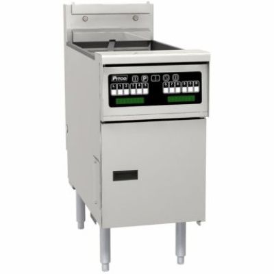 Pitco SE14T-C Split Tank Solstice Electric Fryer with Computer Control