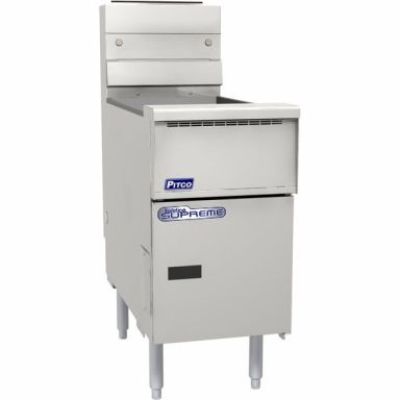 Pitco SSH75 SSTC Solstice Supreme Natural Fryer Gas Triple Baskets with Solid State Control