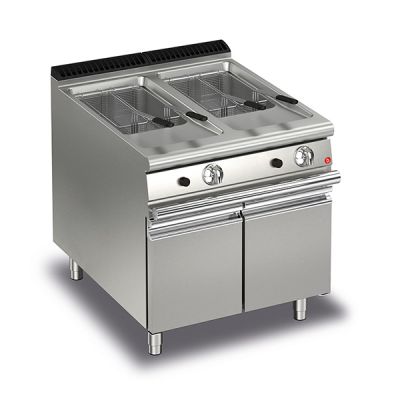 Baron Q70FRI/G815 Double Basin Gas Deep Fryer With Piezo Ignition