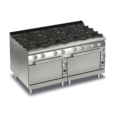 Baron Q70PCF/G1605 - 8 Burner Gas Cook Top With 2 Gas Ovens