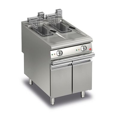 Baron Q90FRI/E610 Split Pot Electric Deep Fryer 20l