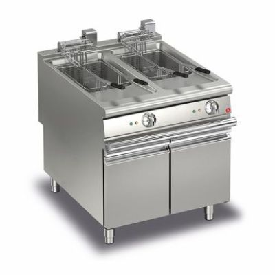 Baron Q90FRI/E822 22+22L Double Basin Electric Deep Fryer