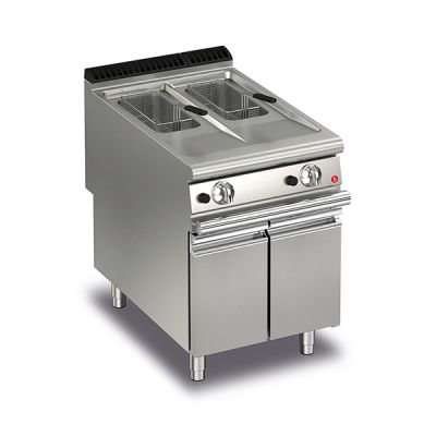 Baron Q90FRI/G610 Split Pot Gas Deep Fryer 20l