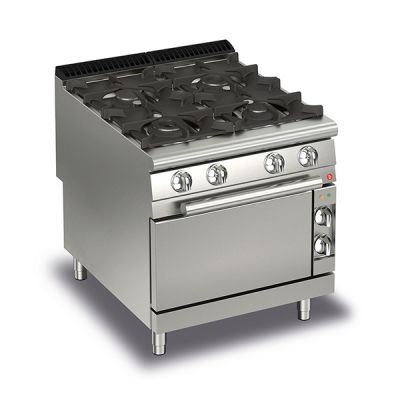 Baron Q90PCF/G8005 4 Burner Gas Cook Top With Gas Oven