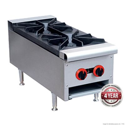 F.E.D. GASMAX- RB-2ELPG  Gas Cook top LPG 2 burner with Flame Failure 