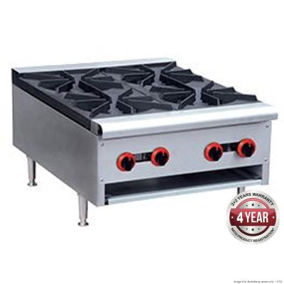 F.E.D. GASMAX Gas Cook top 4 burner with Flame Failure - RB-4ELPG