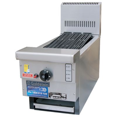 Goldstein RBA12L Radiant Gas Char Broiler with Splashback