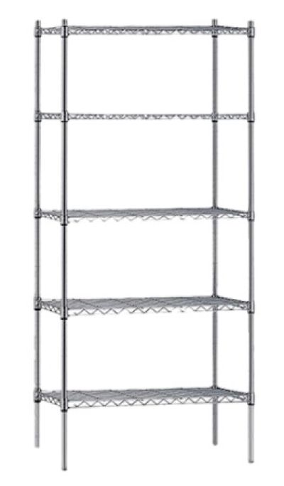 Atlas | 21367EPL5 | 5 Shelf Wire Shelving Kit - 915mmX535mm