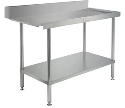 Simply Stainless SS07.7.2100R Right Hand Dishwasher Outlet Bench (700 Series) - 2100mm