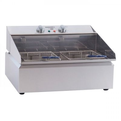 Roband FR111 Countertop Single Pan/Double Basket Fryer 11L