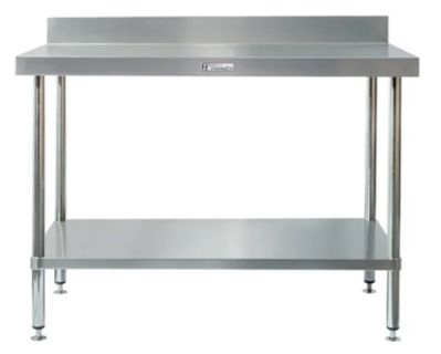 Simply Stainless SS02.7.2400 Work Bench With Splashback And Under Shelf (700 Series)