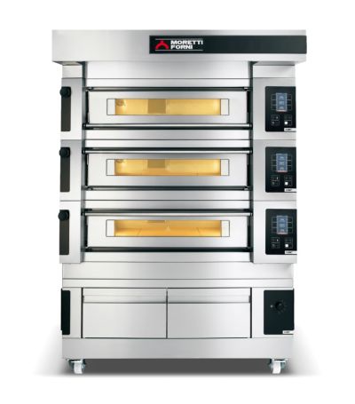 Moretti Forni COMP S50E/3/L Serie S Triple Deck Oven on Prover