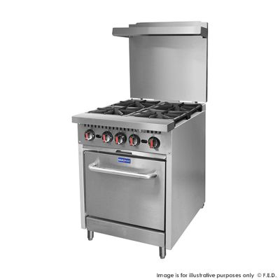 F.E.D. Gasmax S24(T) Gasmax 4 Burner With Oven Flame Failure