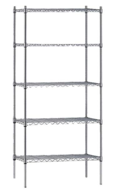 Atlas 18607EPL5 5 Shelf Wire Shelving Kit 1520x455mm