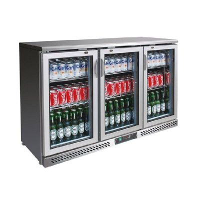 F.E.D. Temperate Thermaster SC316SG Three Door Ss Drink Cooler