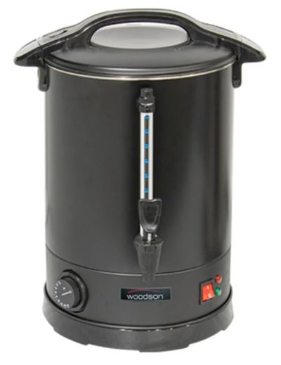 Woodson W.URN10.B Black Powdercoat Urn - 10 Litre