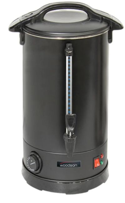 Woodson W.URN20B Black Powdercoat Urn - 20 Litre