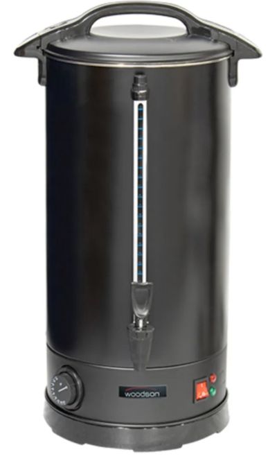 Woodson W.URN30B Black Powdercoat Urn - 30 Litre