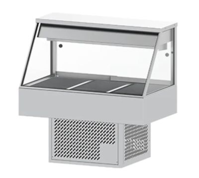 Woodson WR.CFS23 Straight Glass Cold Food Display - 3 Bays