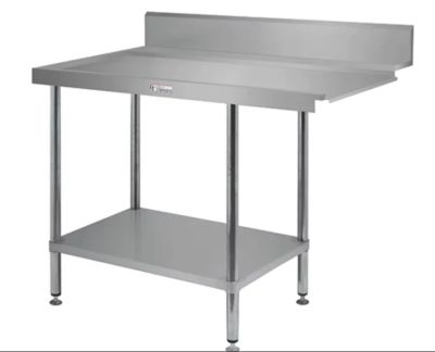 Simply Stainless SS07.2100L Left Hand Dishwasher Outlet Bench (600 Series) - 2100mm