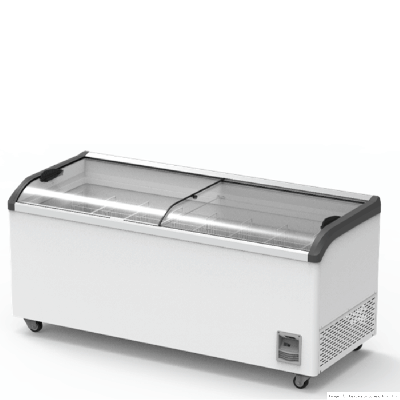 F.E.D Thermaster SD-666K Heavy Duty Supermarket Glass Sliding Lid Freezers 666L