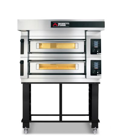 Moretti Forni COMP S125E/2A/S Double Deck Baking Oven on Stand