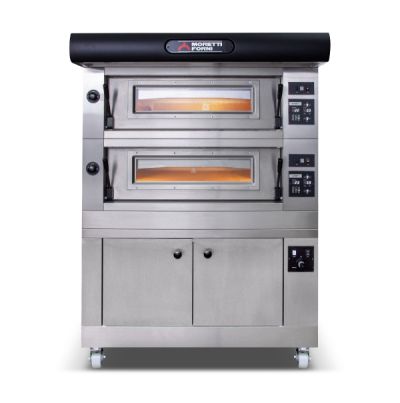 Moretti Forni COMP A/2/L Amalfi Double Deck Pizza Ovens on Prover