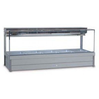 Roband SFX25RD Square Glass Cold Food Bar